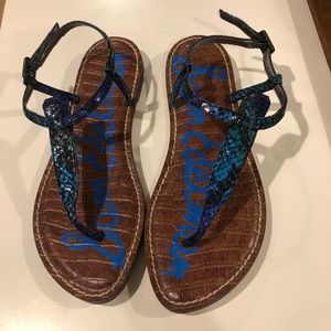 Sam Edelman Snake Print Sandals